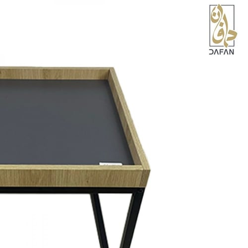 طاولة زاوية خشب كحلي مودرن صغيرة