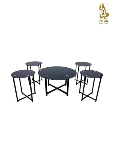 طاولات زجاج دائرية