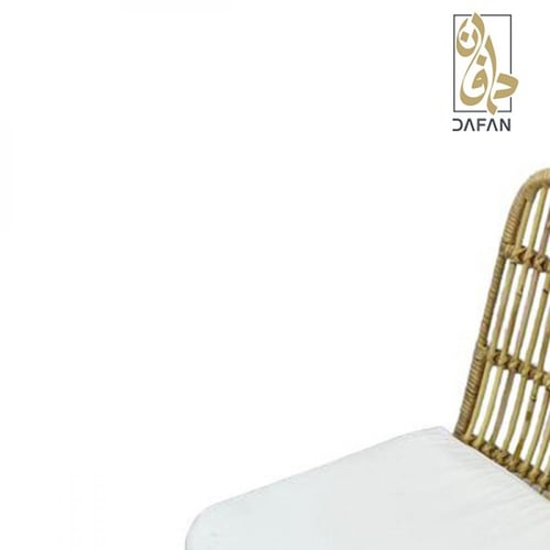 كرسي حديقة خشب وحديد أسود