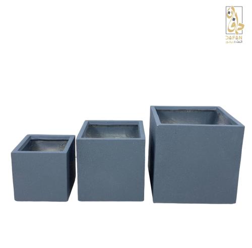 طقم ستاند زهور 3 قطعه GREY SANDSTONE