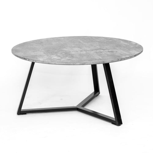 طقم طاولات كنب (1+4) خشب ام دي اف لون رصاصي