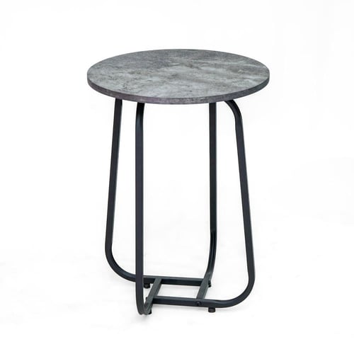 طقم طاولات كنب 1+6 دائري لون رصاصي