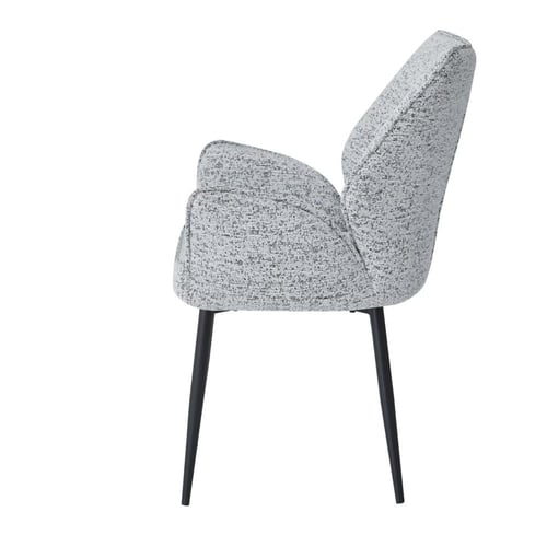 كرسي مفرد ابيض علي رمادي