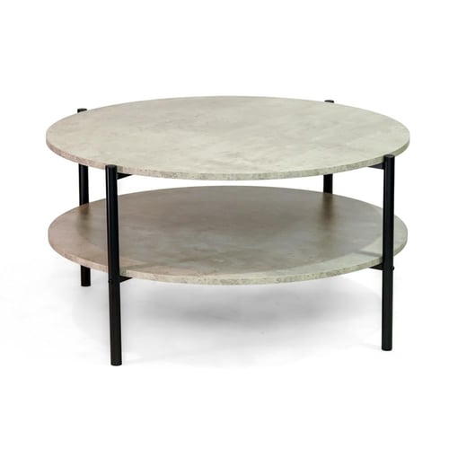 طقم طاولات كنب دائري لون رصاصي فاتح