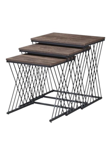 [طقم طاولات مدرج 3 قطع