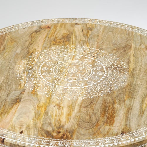 طقم طاولات خشب هندي طبيعي