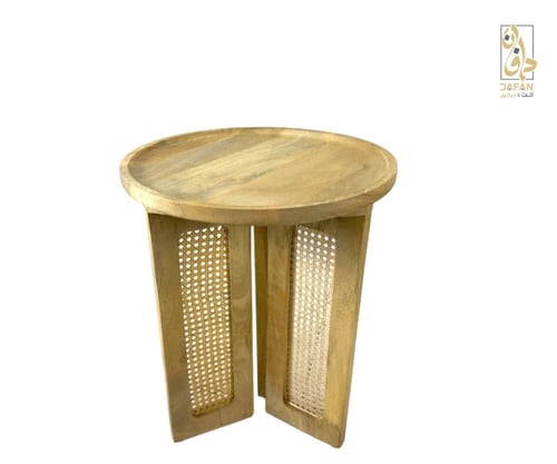 طقم طاولات كنب 1+2 خشب طبيعي هندي