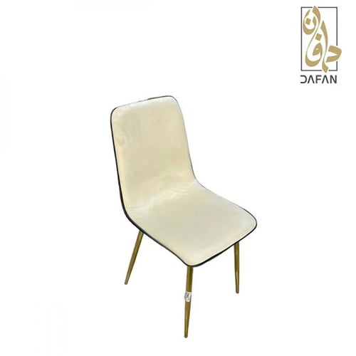 كرسي طعام جلد أرجل حديد