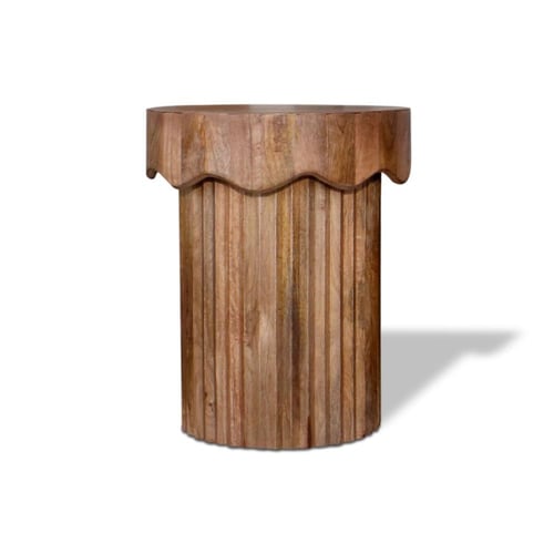 طقم طاولات 1+2 خشب هندي طبيعي