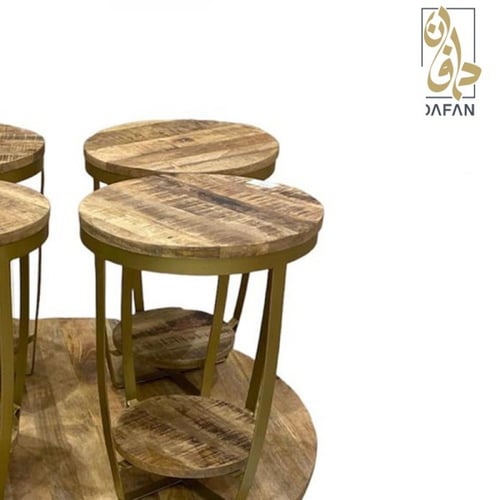 طاولات طعام خشب طبيعي (عرض خاص)