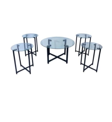 طاولات زجاج دائرية