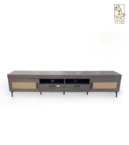 مكتبة تلفزيون 2 متر رصاصي غامق