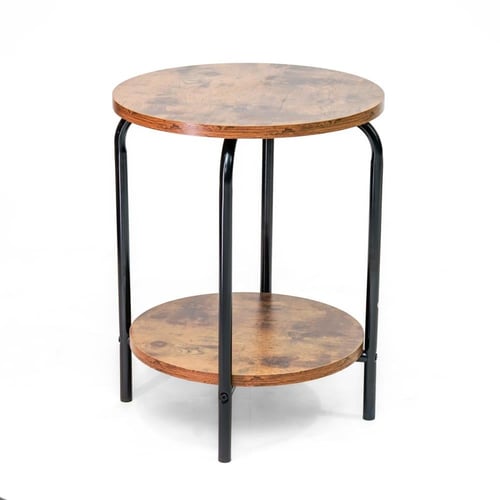 طقم طاولات كنب 1+6 لون بني محروق