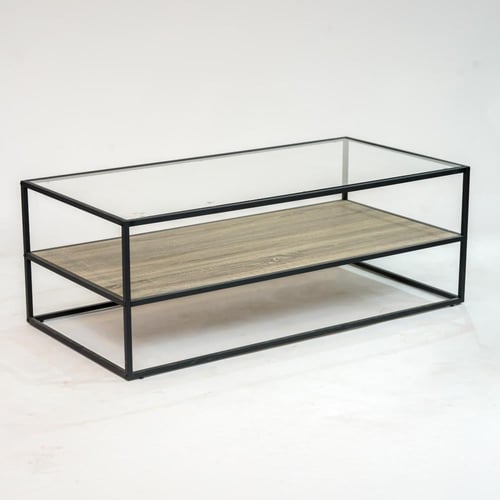 طقم طاولات كنب لون خشبي