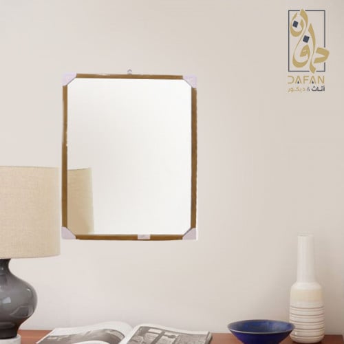 مرايا مقاس 50× 70 لون brown - wooden