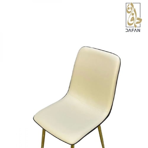 كرسي طعام جلد وخشب كلاسيك فخم