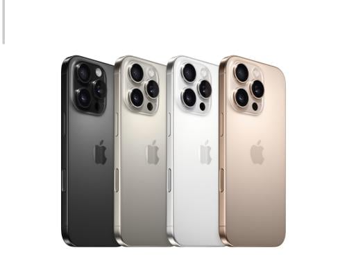 ايفون 16 برو ذاكرة 128 قيقا - جميع الألوان