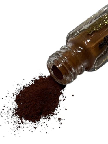 كحل الاثمد الاصفهاني الاحمر ربع تولة مع مكحلة من خ...