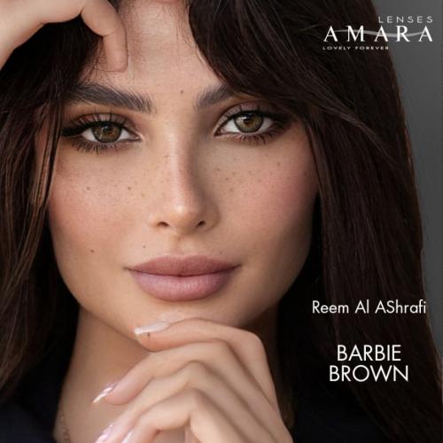 عدسات أمـارا لون باربي براون (barbie brown)