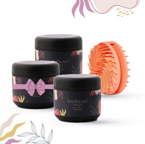 عبوتين كريم دريمس والثالثة مجانا + فرشاة هدية