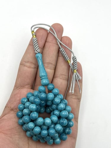 سبحة فاتوران تركوازي 99 خرزة