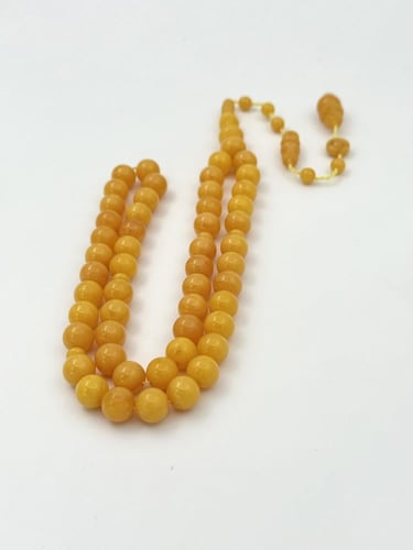 سبحة فاتوران أصفر كركمي تمليكة