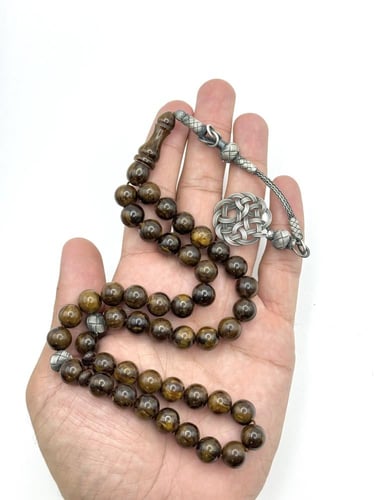 سبحة فاتوران جلكسي طربونة فضة