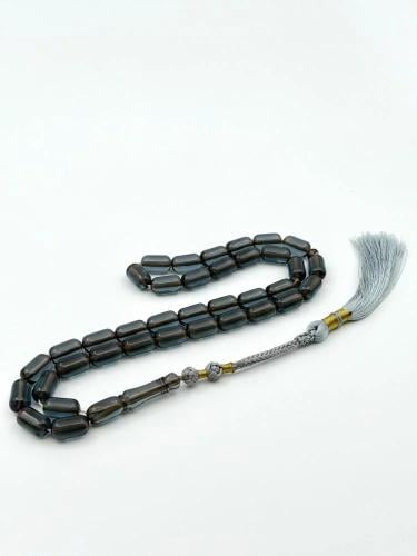 سبحة زعفران برميلي برمادي كركوشة