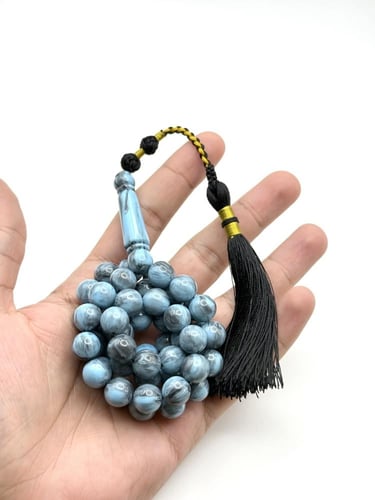 سبحة بكلايت سماوي مخلوط كركوشة