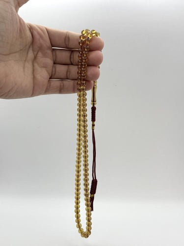 سبحة زعفران 99 خرزة كركوشة