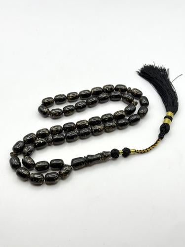 سبحة ورق الذهب اسود تمليكة