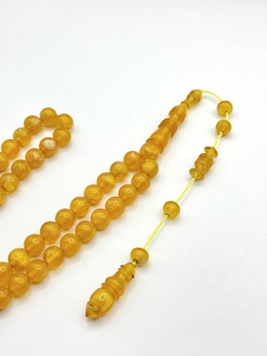 سبحة فاتوران شبيه الكهرمان تمليكة