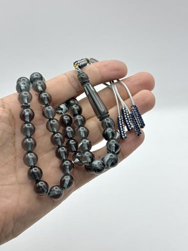 سبحة بكلايت شفاف كركوشة