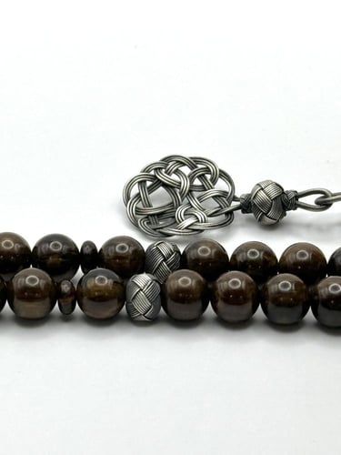 سبحة فاتوران جلكسي طربونة فضة