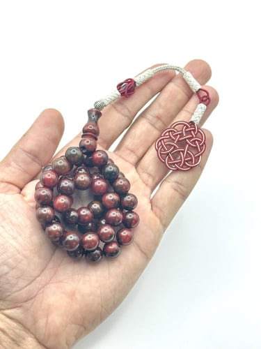 سبحة فاتوران أحمر محروق طربزونة