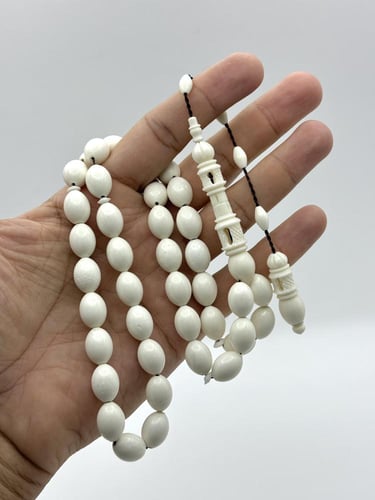 سبحة عظم جمل طبيعي