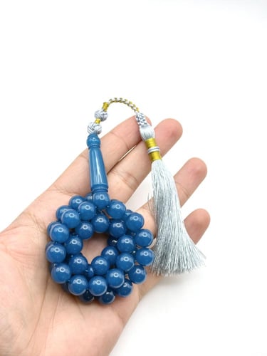 سبحة بكلايت أزرق كركوشة