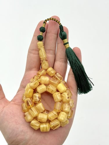 سبحة فاتوران صندوقي شبيه الكهرمان كركوشة