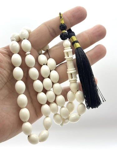 سبحة عظم جمل طبيعي