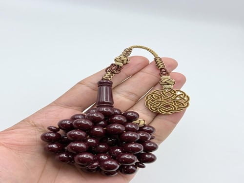 سبحة فاتوران عنابي طربزونة