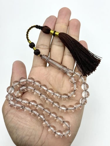 سبحة بكلايت شفاف كركوشة