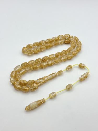 سبحة فاتوران ورق الذهب تمليكة