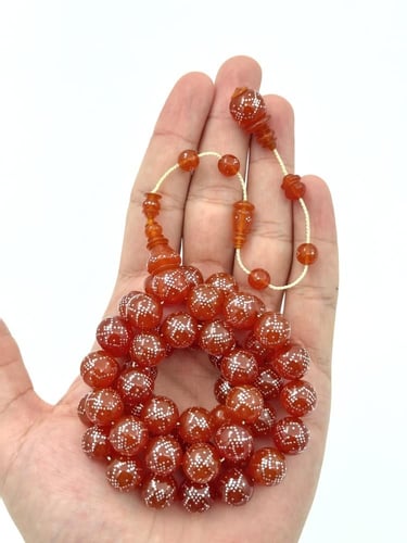 سبحة فاتوران مشمشي مطعم فضة تمليكة