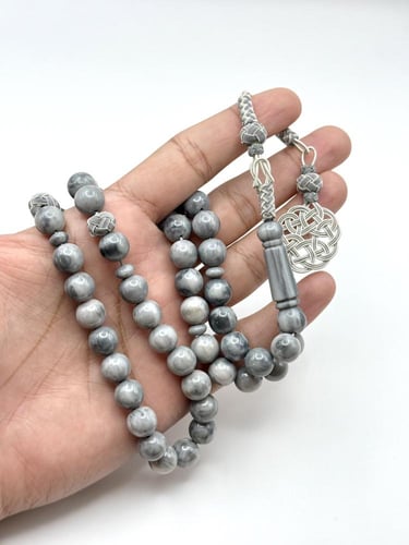 سبحة فاتوران رمادي مموج طربزونة