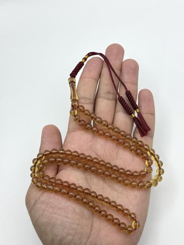 سبحة زعفران 99 خرزة كركوشة