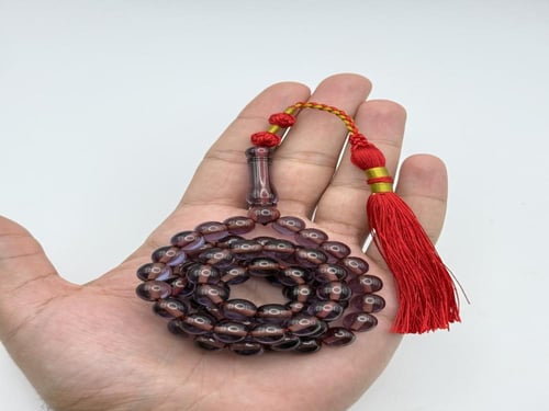 سبحة زعفران بني داكن