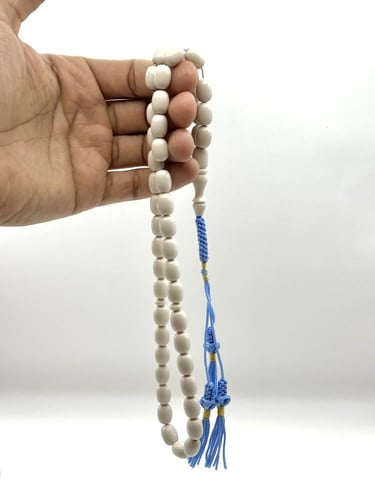 سبحة فاتوران أبيض برميلي كركوشة