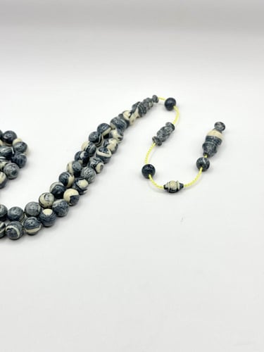 سبحة فاتوران رمادي مخلوط تمليكة