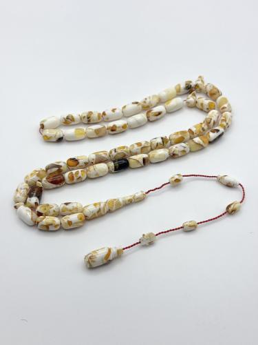 سبحة كهرمان طبيعي كبس