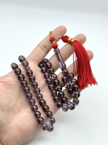 سبحة زعفران بني داكن